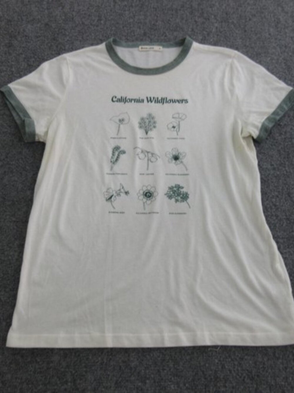 Marine Layer California Wildflowers Graphic Tee Size M NWOT